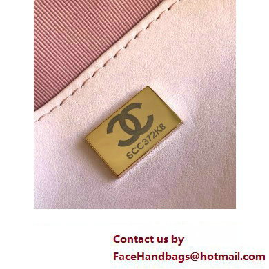 Chanel Calfskin  &  Gold-Tone Metal Chain Bowling Bag AP3586 Pink 2024